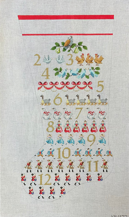 12 Days of Christmas Stocking