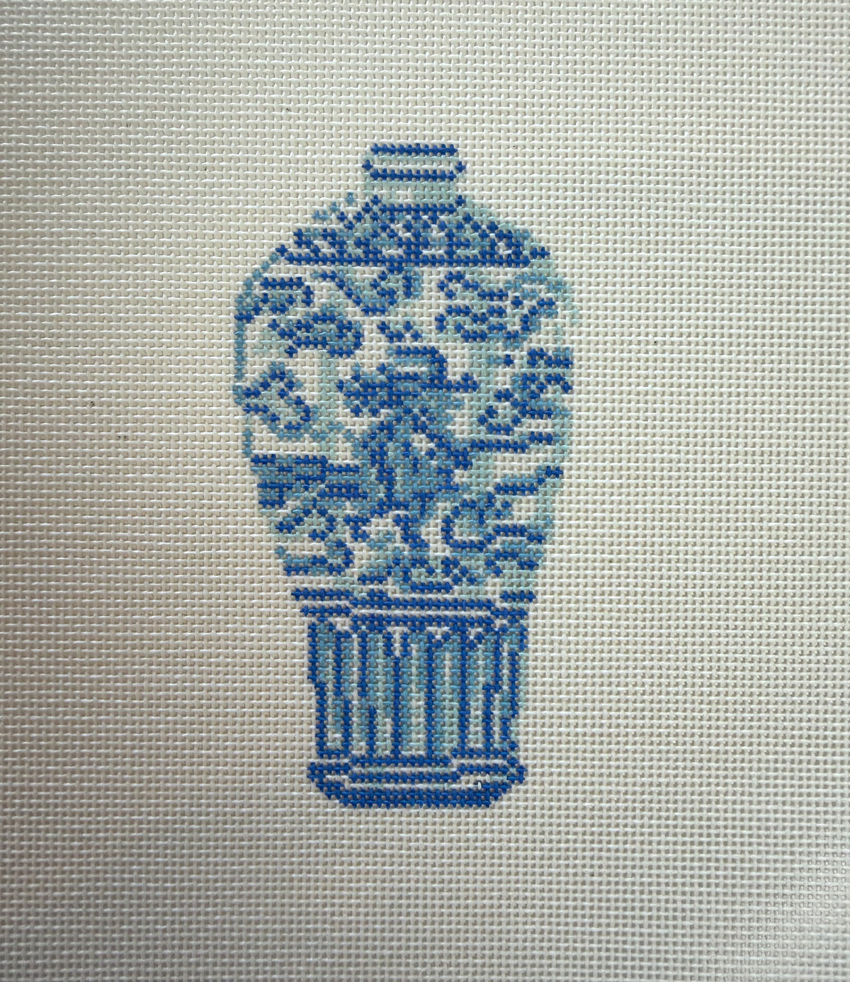 Witch Jar Blue and White