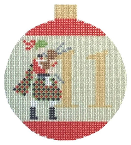 12 Days of Christmas Bauble - 11 Pipers Piping