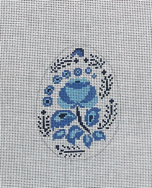 Blue Flower Egg