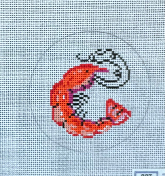 Left Shrimp Ornament
