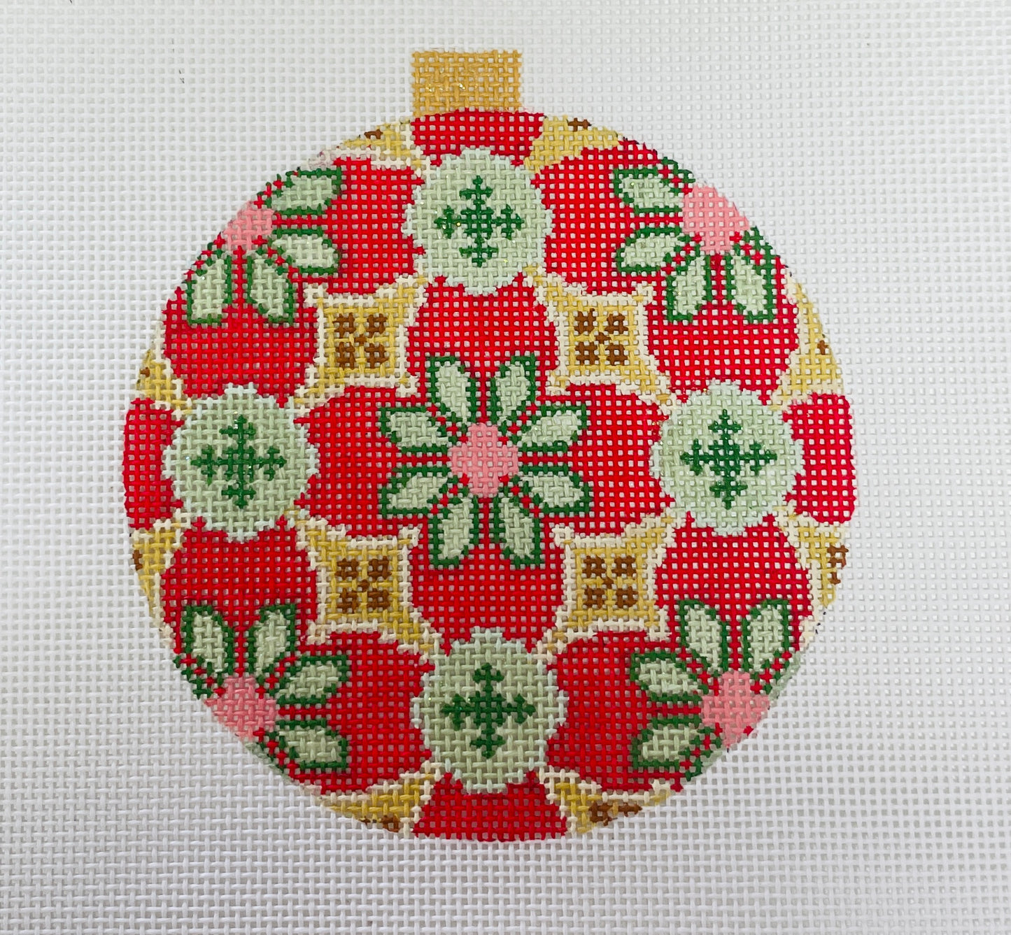 Florentine Bauble Sage/Red