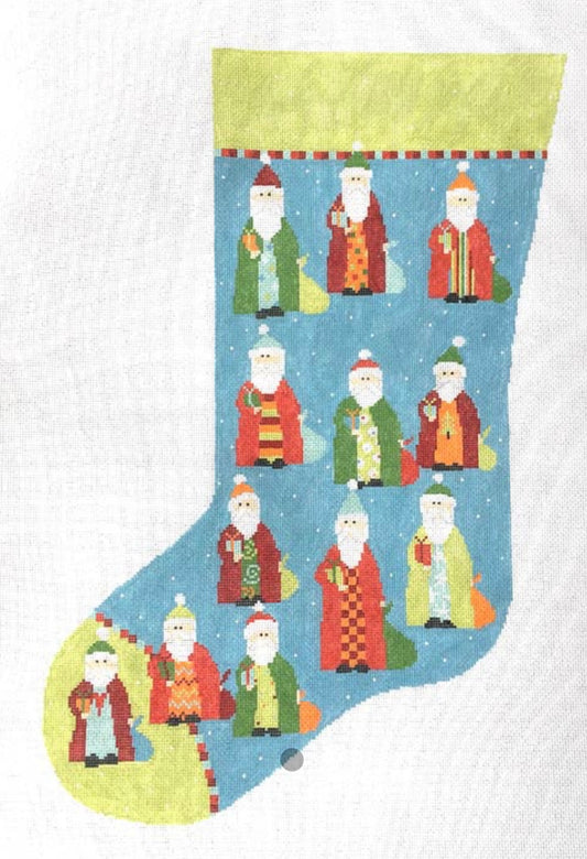 Santa Stocking Blue