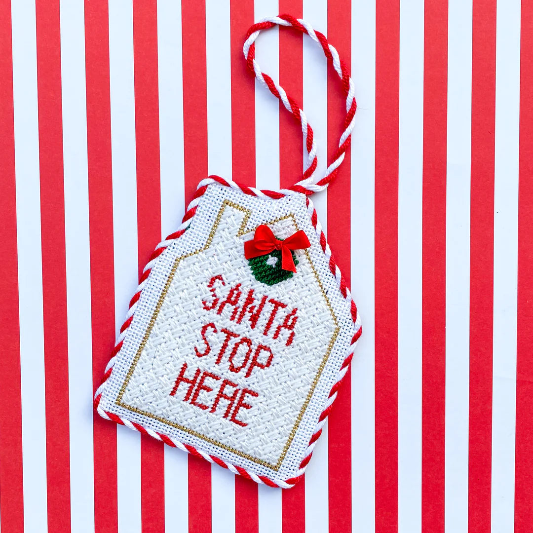 Santa Stop Here Ornament
