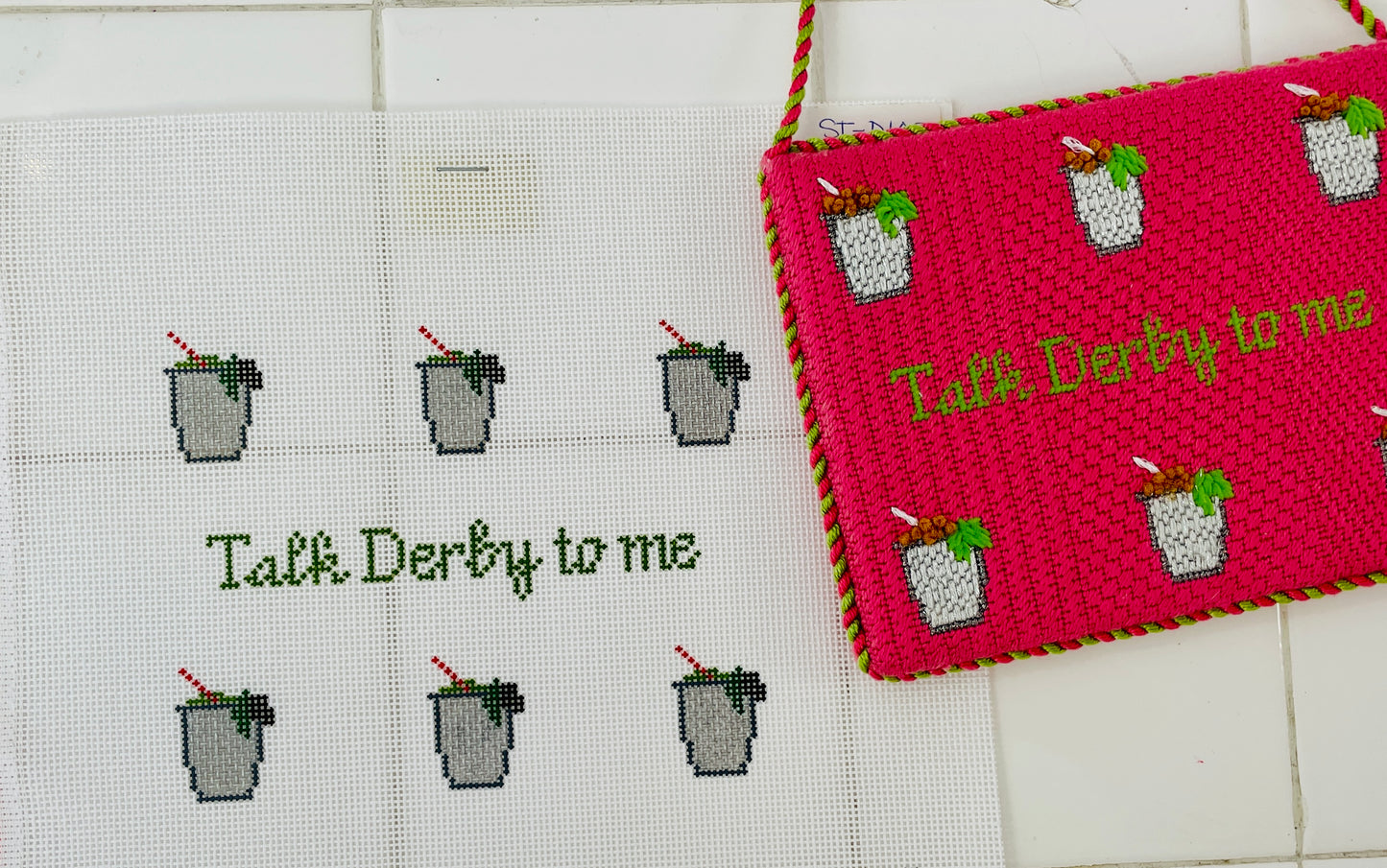 Sign Talk Derby To Me with Mint Juleps with Stitch Guide