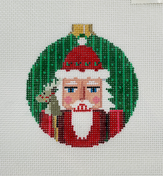 Santa Nutcracker Round