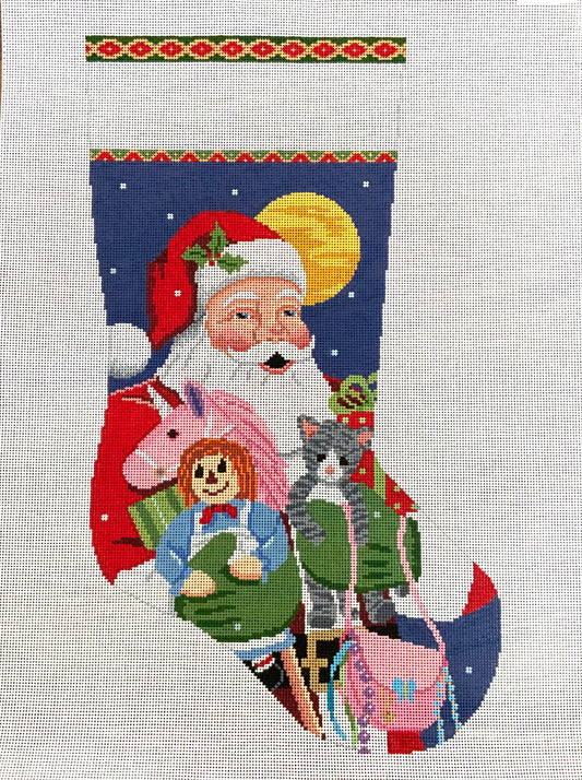 Stocking Santa, Kitten Purse, Rag Doll