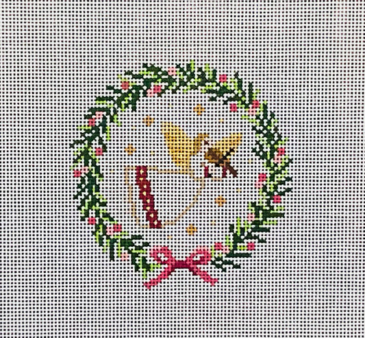 Angel with Violin Wreath