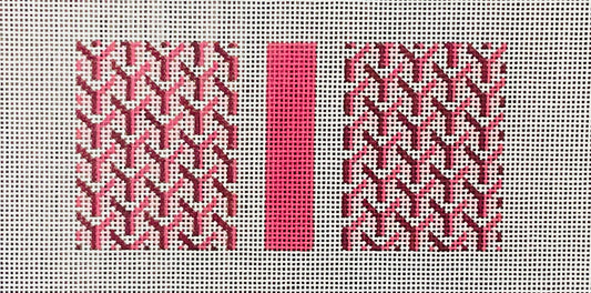 Eyeglass Case Single Y Pattern Pink