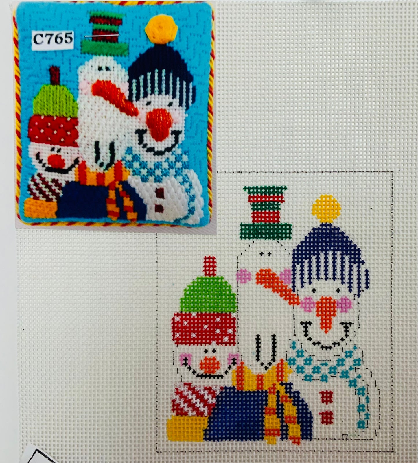 Snowmen with Stitch Guide