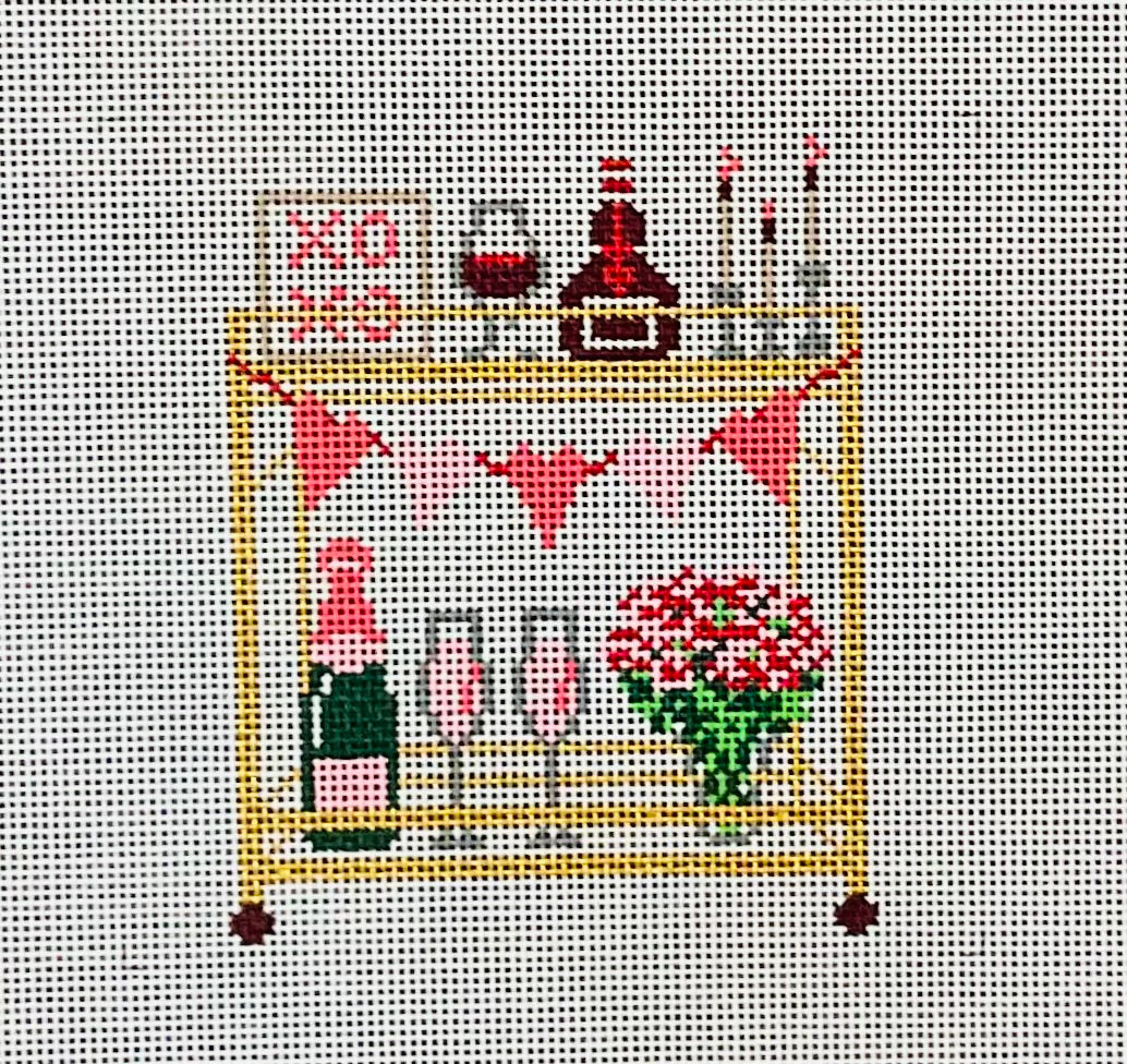 Valentine’s Day Bar Cart