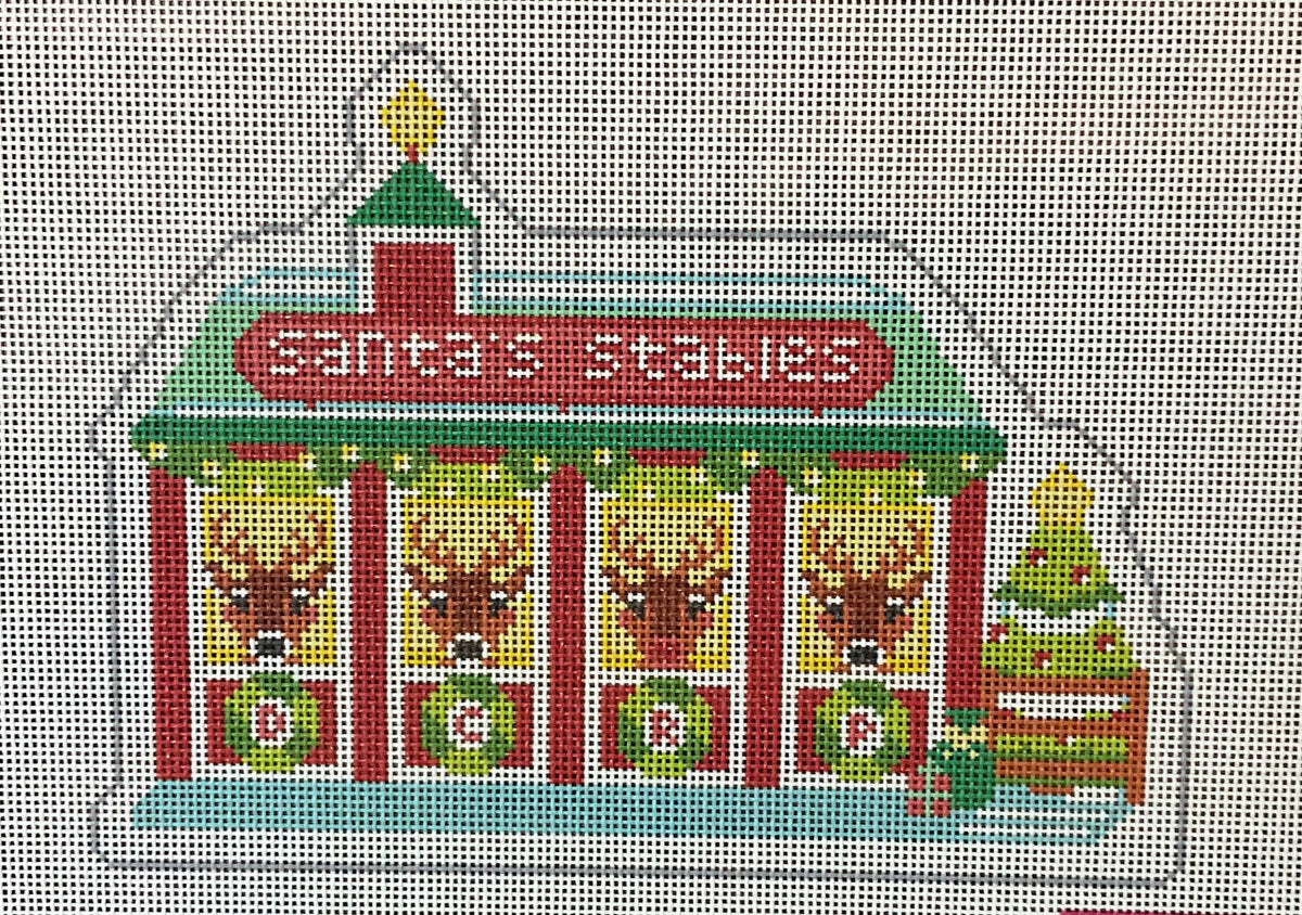 Christmas Village Santa’s Stables