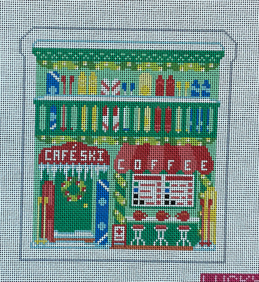 Christmas Village Ski Coffee Shop
