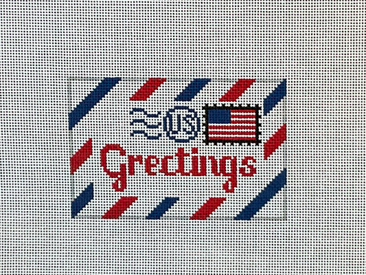 Red and Blue Greetings Passport