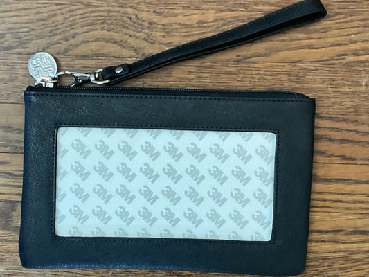 Leather Accessory Bag Navy