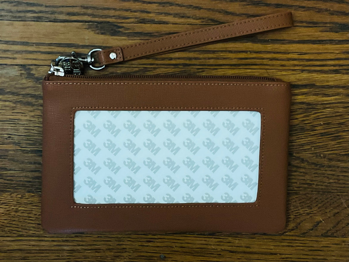 Leather Accessory Bag Brown