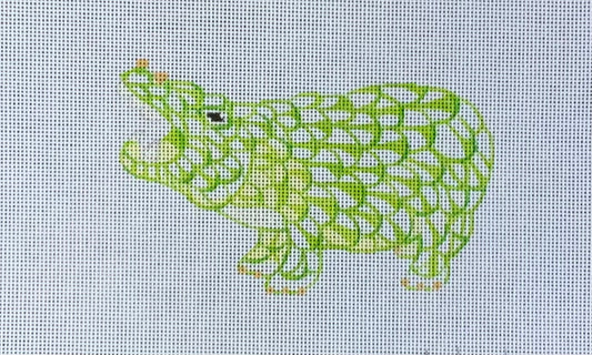 Mini Hippo Herrend LIme Green