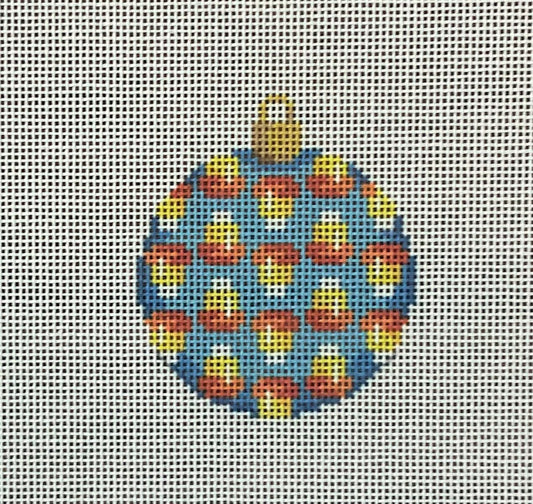 Candy Corn on Blue Mini Ball