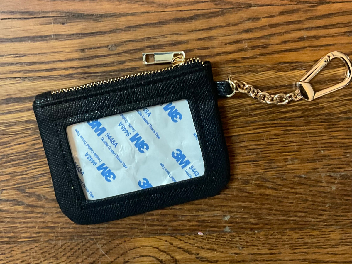 Self Finishing Coin Wallet Black