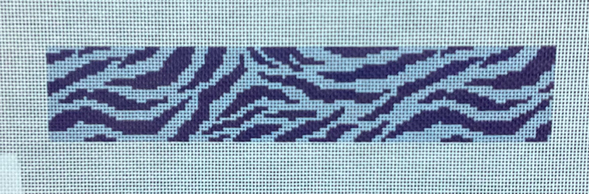 Key Fob Blue Zebra