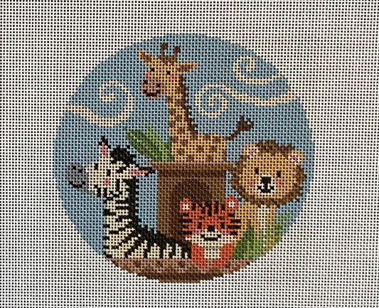 Safari Animals Round