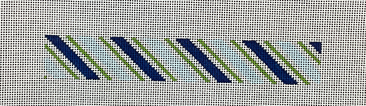 Key Fob Diagonal Blue/Green