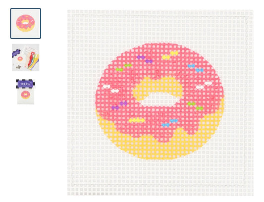 DeElda Donut Beginner Needlepoint Kit