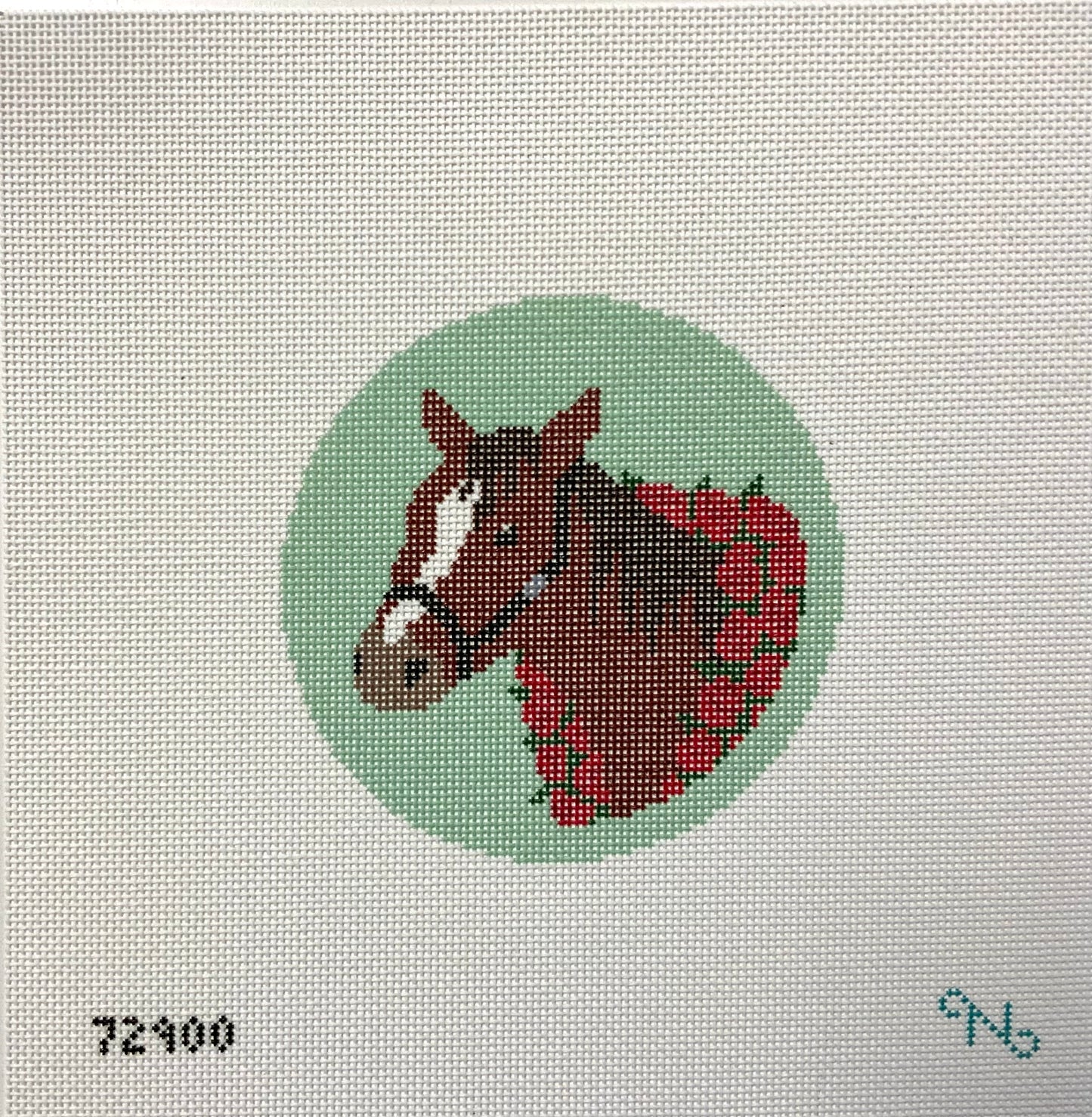 Horse Rose Garland Round