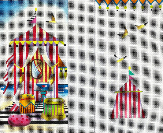 Circus Tent Eyeglass Case