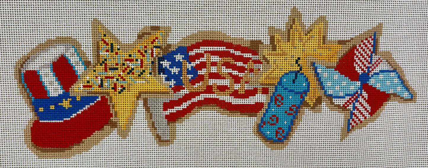 4th of July Cookies Row 13 ct