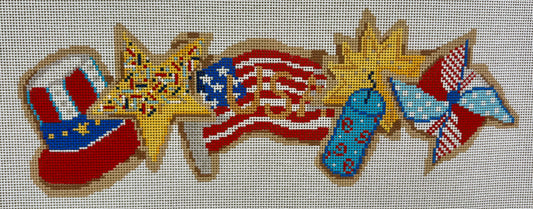 4th of July Cookies Row 13 ct