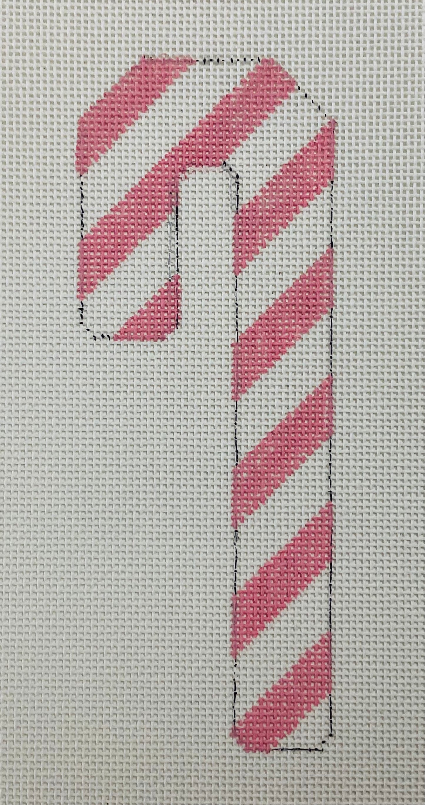 Candy Cane Pink/White Stripe