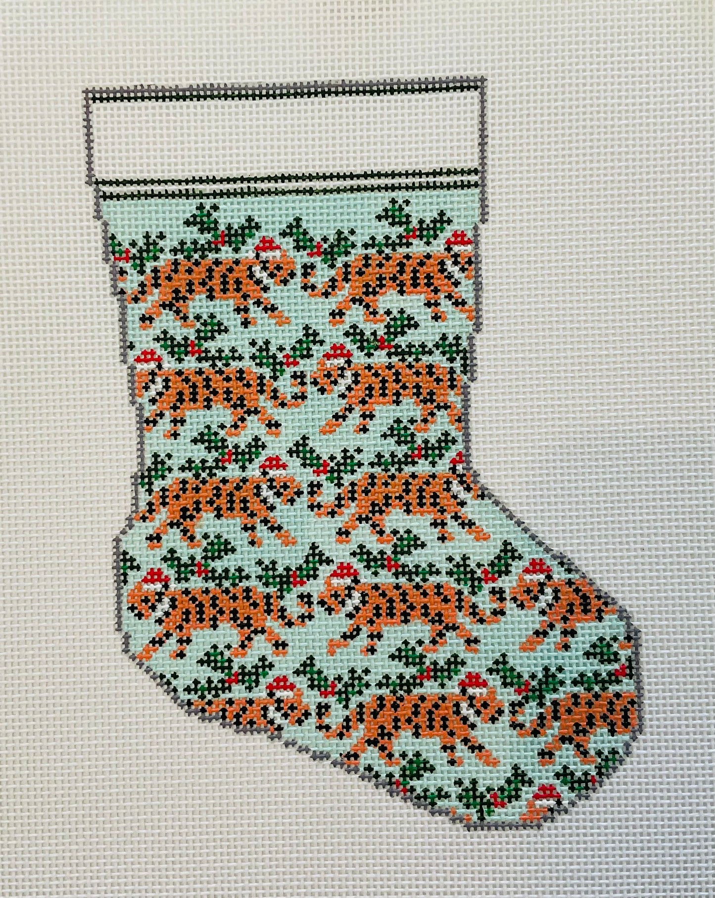 Mini Sock Tigers and Holly