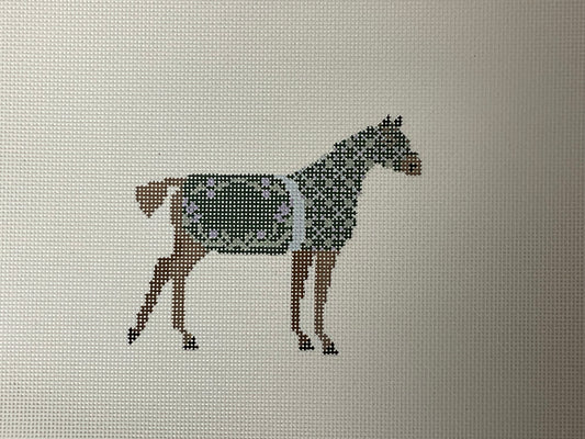 Horse with Green Blanket