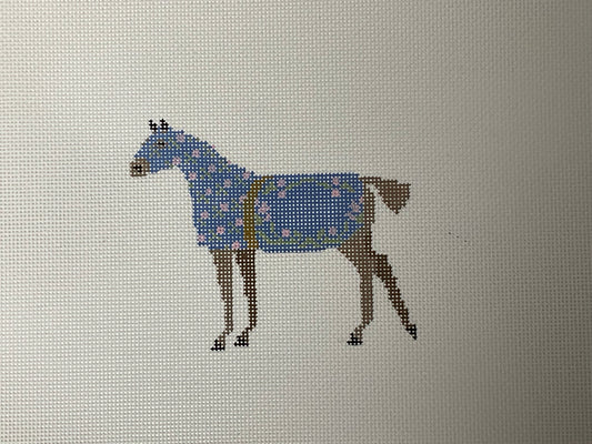 Horse Blue Blanket