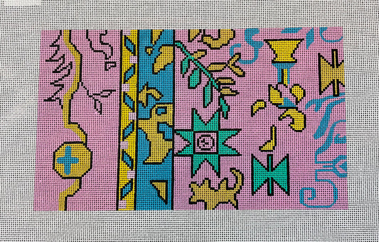 Clutch Pink Aztec Pattern