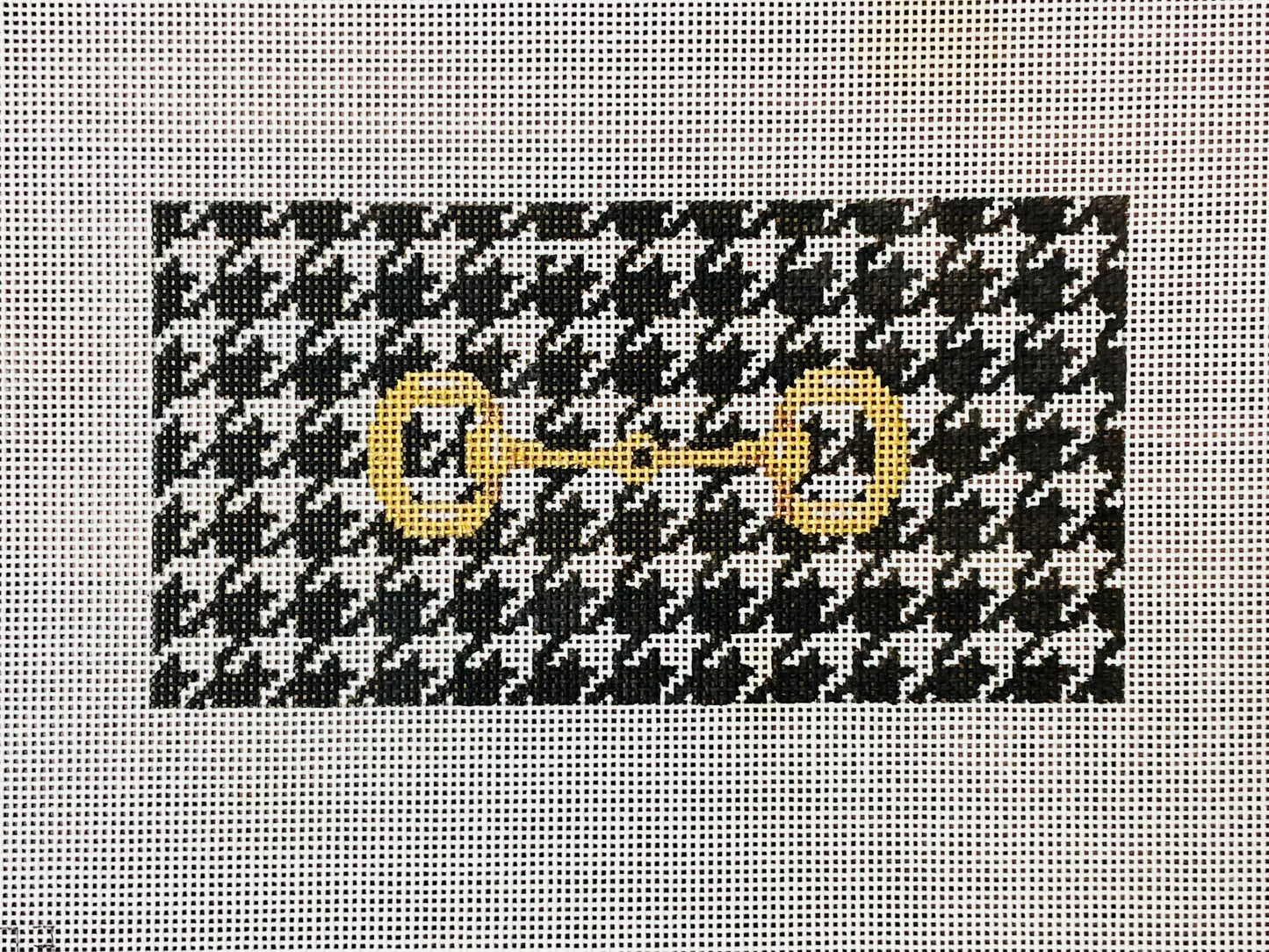 Insert Gold Bit on Houndstooth