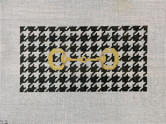 Insert Gold Bit on Houndstooth