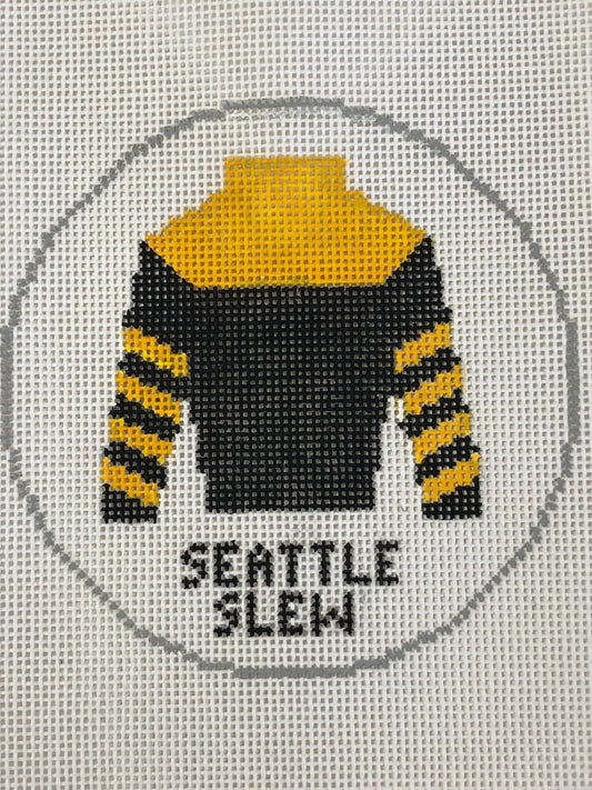 Jockey Silk Black/Yellow (Seattle Slew)