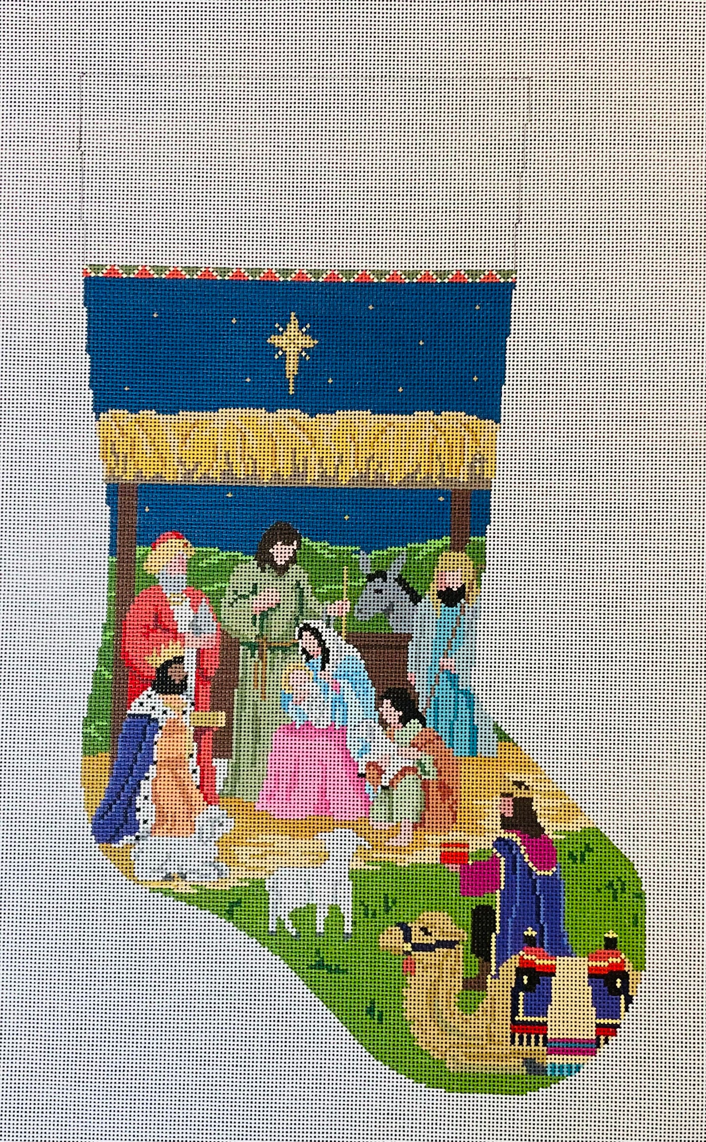 Stocking Nativity Stable