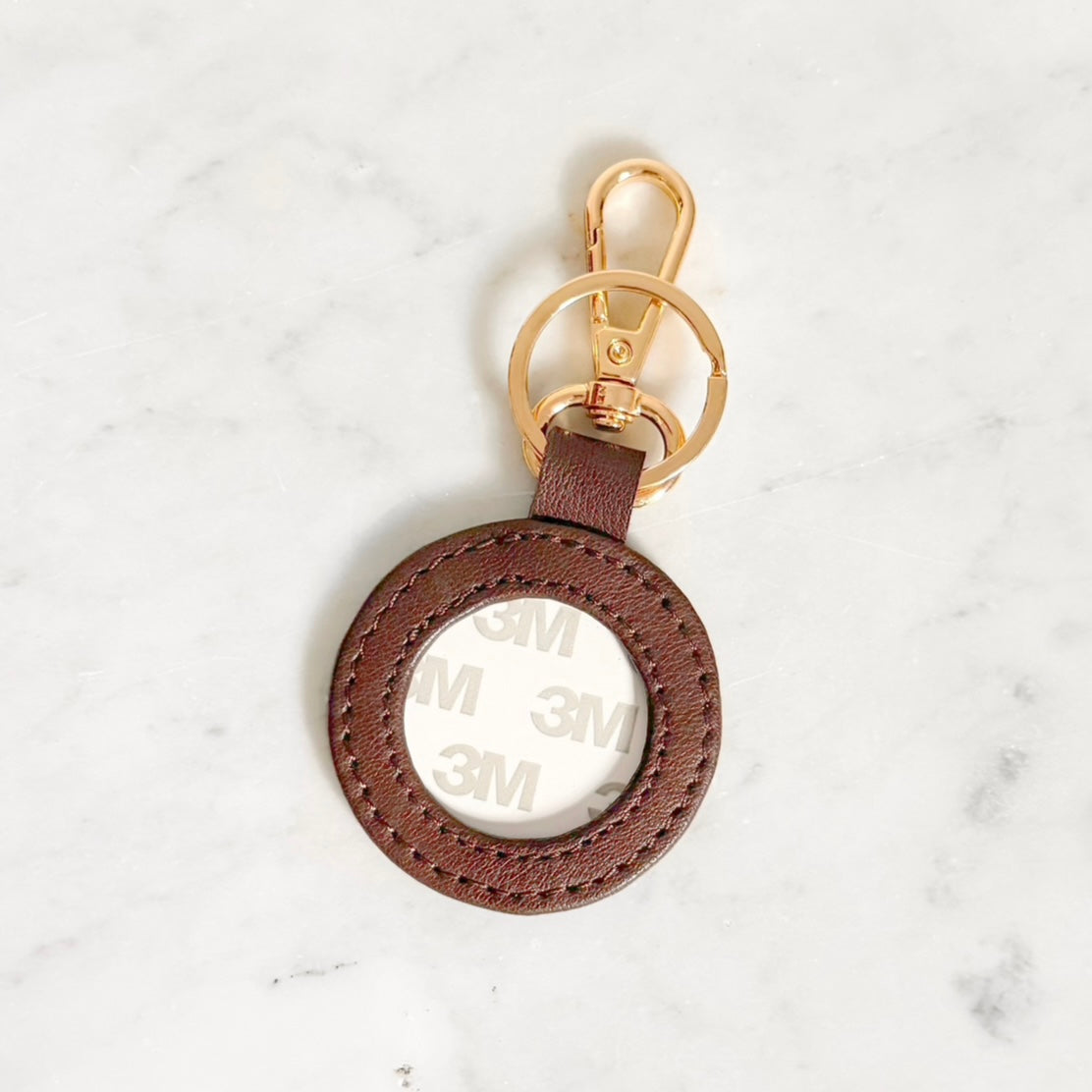 Self Finishing Key Fob Saddle Brown