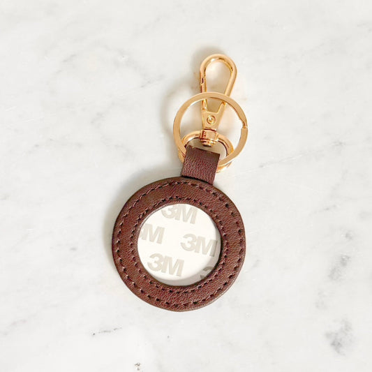 Self Finishing Key Fob Saddle Brown