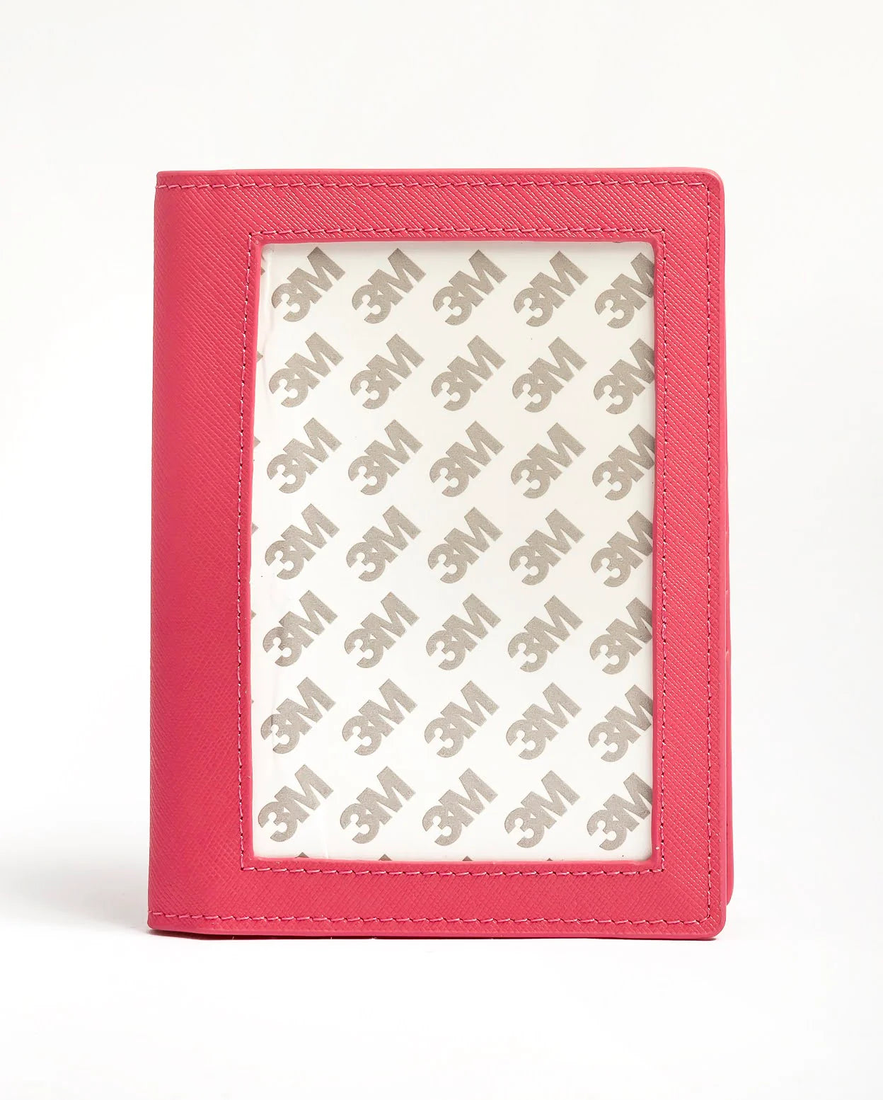 Self-Finishing Leather Passport Cover - Hot Pink