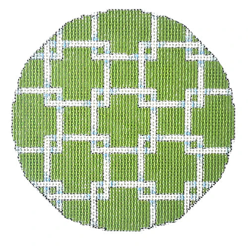 Square Lattice Round / Lime