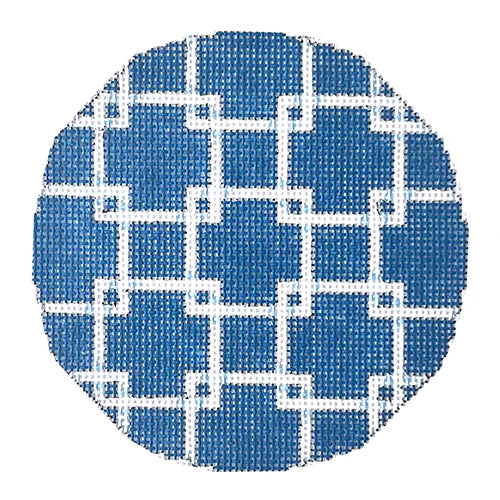 Square Lattice Round / Navy