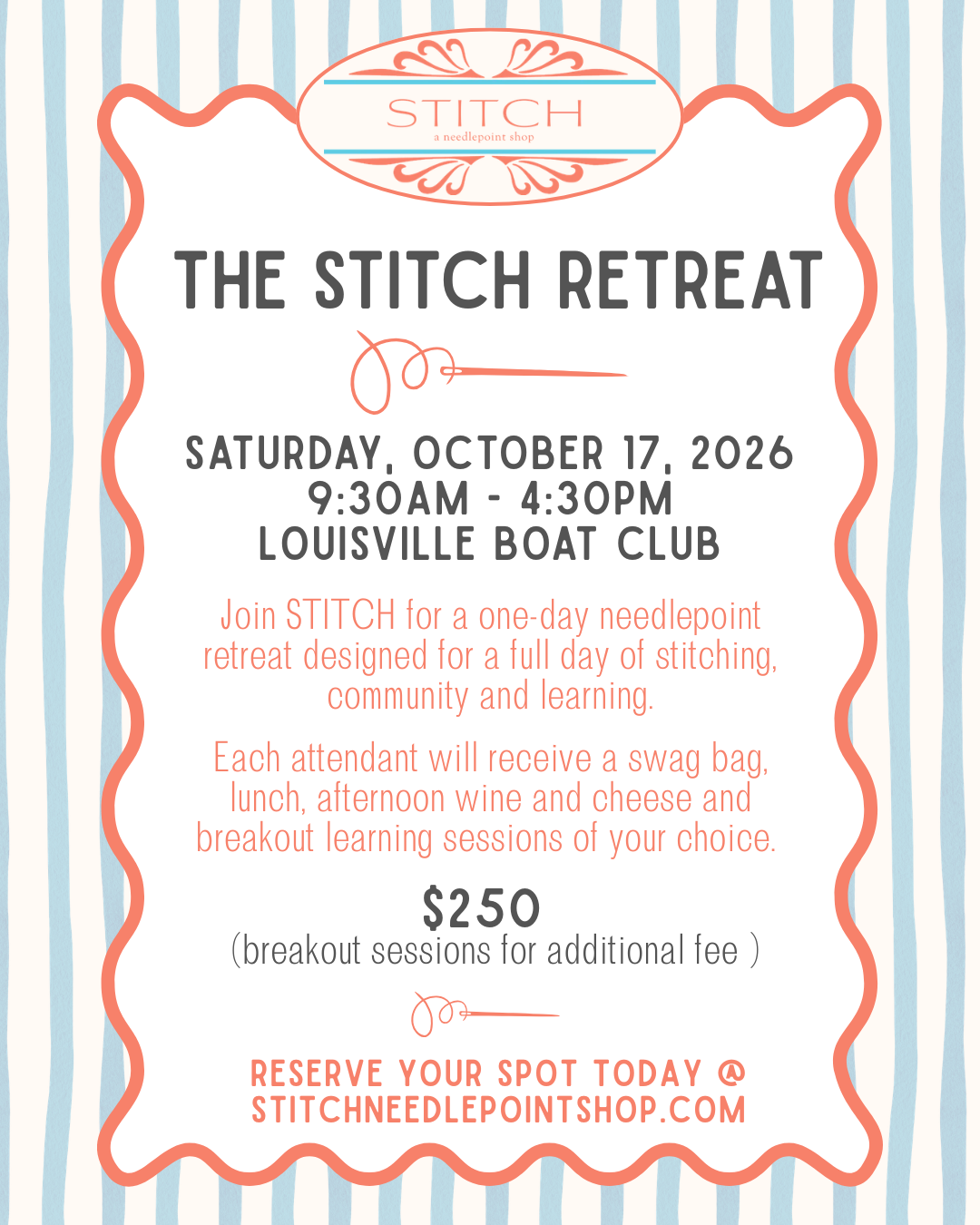 The Stitch Retreat - Breakout Sessions