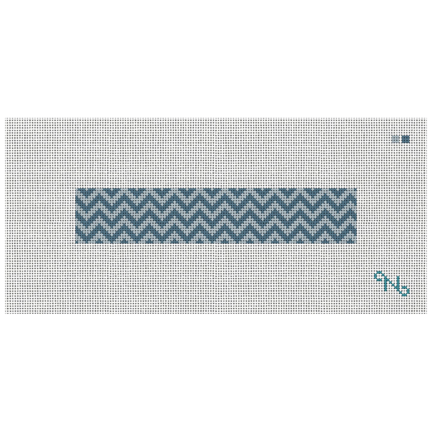 Blue Chevron Key Fob