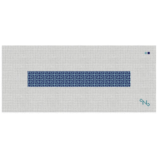 Blue Geometric Key Fob
