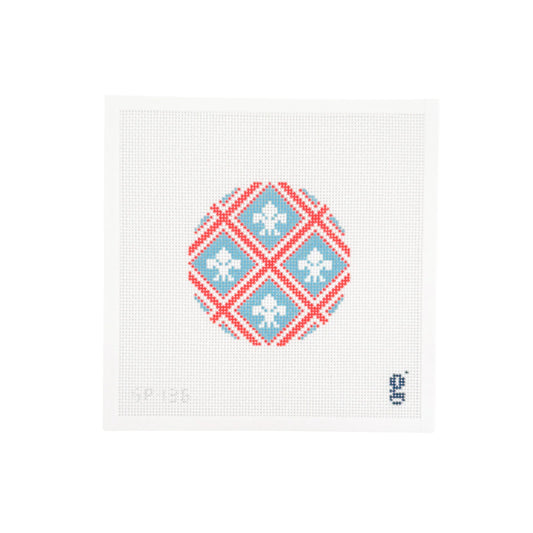 Fleur de Lis Round