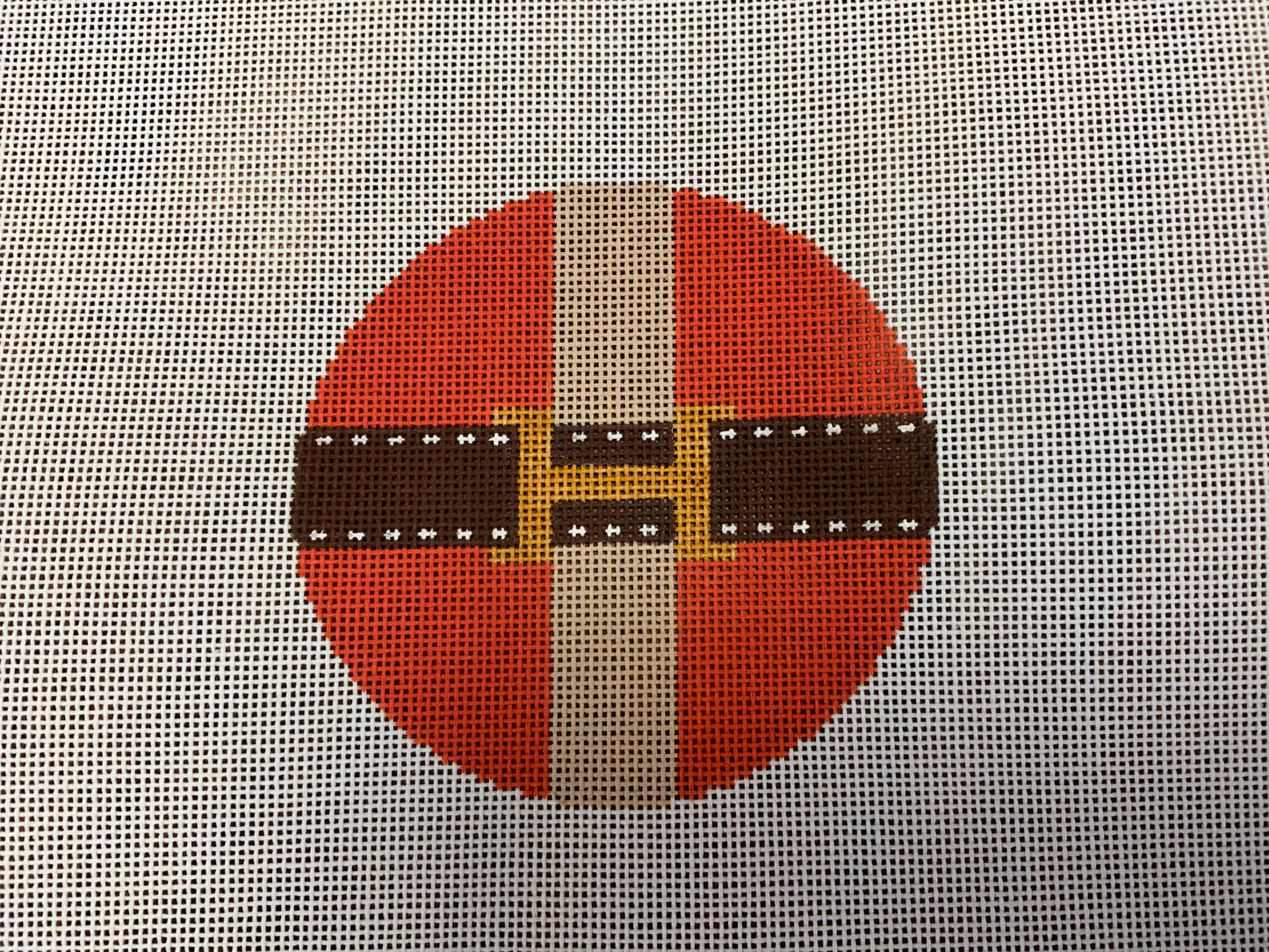 “H” Orange and Brown Round